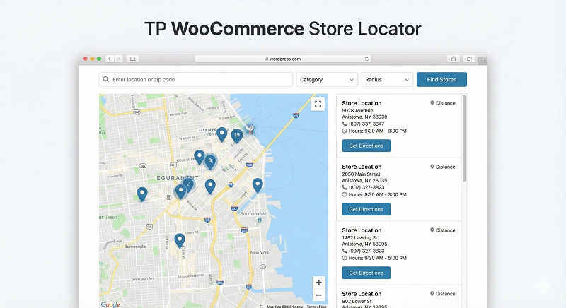 TP WooCommerce Store Locator